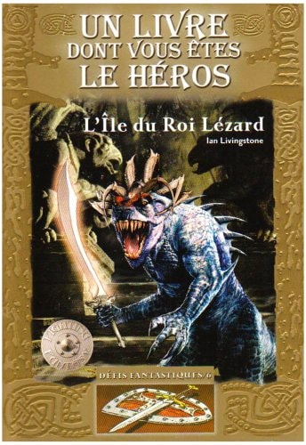 L'ILE DU ROI LEZARD, de Ian Livingstone | portada del libro