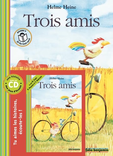 TROIS AMIS LIV-CD, de Helme Heine | portada del libro