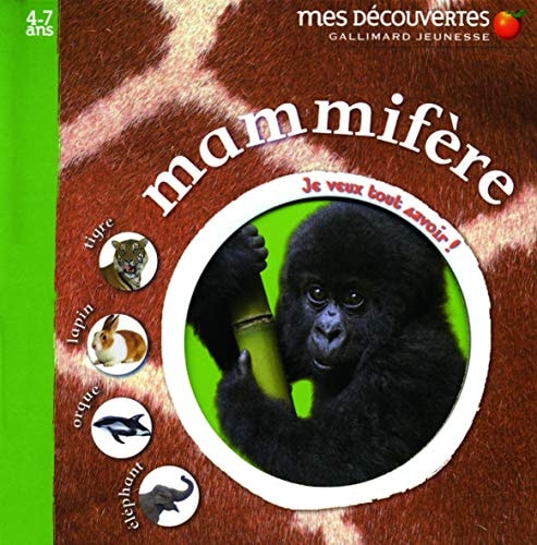 MAMMIFERE, de COLLECTIFS JEUNESSE | portada del libro