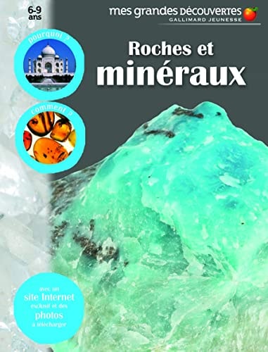 ROCHES ET MINERAUX, de Gallimard Jeunesse | portada del libro