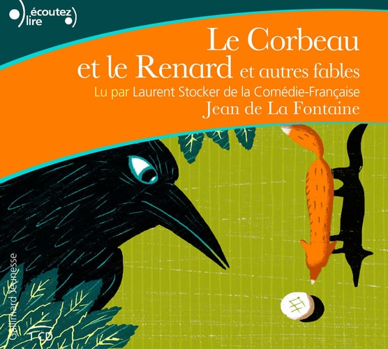 Le Corbeau et le Renard et 20 autres fables (livre CD), de Jean de La Fontaine | portada del libro