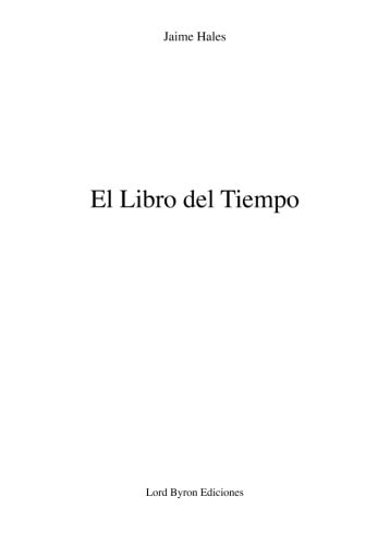 El libro del tiempo, de Hales | portada del libro