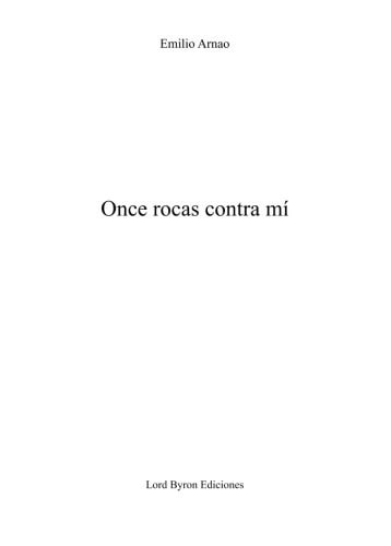 Once rocas contra mí, de Arnao | portada del libro