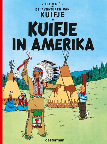 KUIFJE: IN AMERIKA, de Hergé | portada del libro