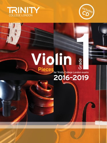VIOLIN EXAM PIECES GRADE 1 2016-2019 SCORE PART +CD, de Trinity College London | portada del libro