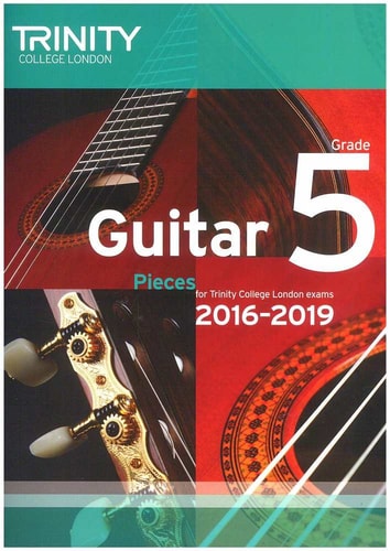GUITAR EXAM PIECES GRADE 5 2016-2019, de Trinity College London | portada del libro