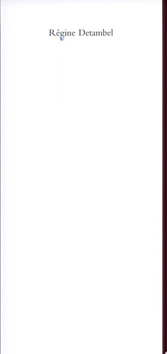EMULSIONS, de Régine Detambel | portada del libro
