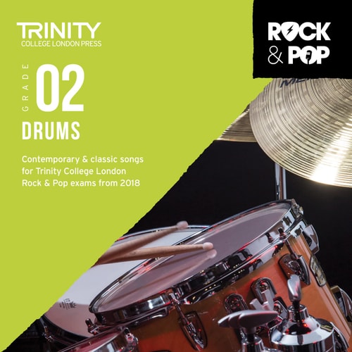 TRINITY ROCK & POP 2018 DRUMS GRADE 2 CD, de Trinity College London | portada del libro