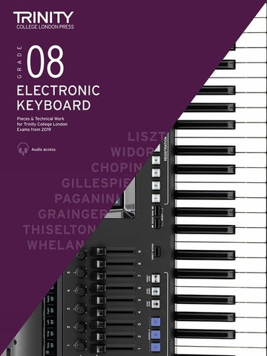 ELECTRONIC KEYBOARD EXAM PIECES & TECHNICAL WORK 2019-, de Trinity College London Press | portada del libro