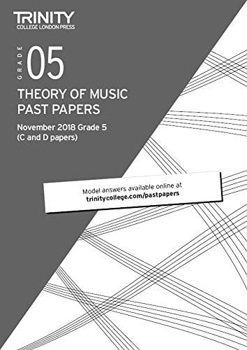THEORY OF MUSIC PAST PAPERS NOV 2018 GRADE 5, de Trinity College London | portada del libro