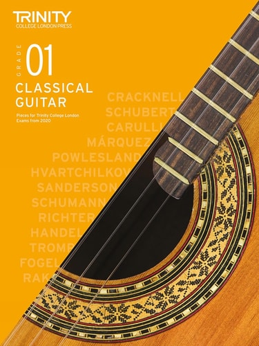 TRINITY COLLEGE LONDON CLASSICAL GUITAR EXAM PIECES 2020-202, de Trinity College London | portada del libro