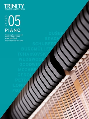 PIANO EXAM PIECES & EXERCISES 2021-2023 GRADE 5, de Trinity College London | portada del libro