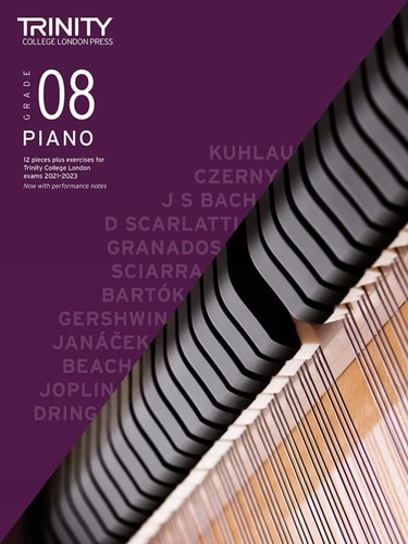 PIANO EXAM PIECES & EXERCISES 2021-2023 GRADE 8, de Trinity College London | portada del libro