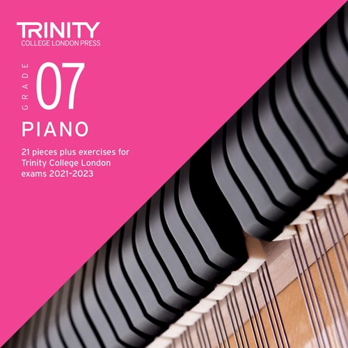 PIANO EXAM PIECES & EXERCISES 2021-2023 GRADE 7 CD, de Trinity College London Press | portada del libro