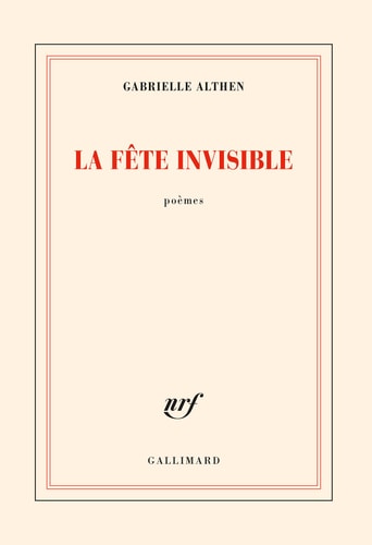 LA FETE INVISIBLE, de Gabrielle Althen | portada del libro