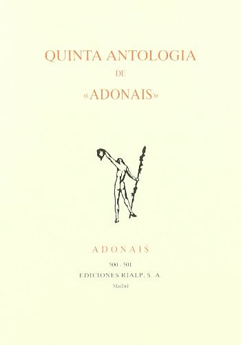 QUINTA ANTOLOGIA DE "ADONAIS", de VARIOS AUTORES | portada del libro