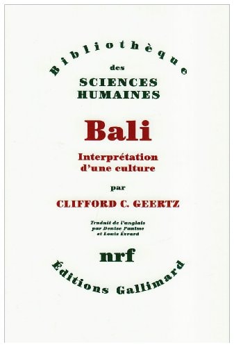 BALI, de Clifford Geertz | portada del libro