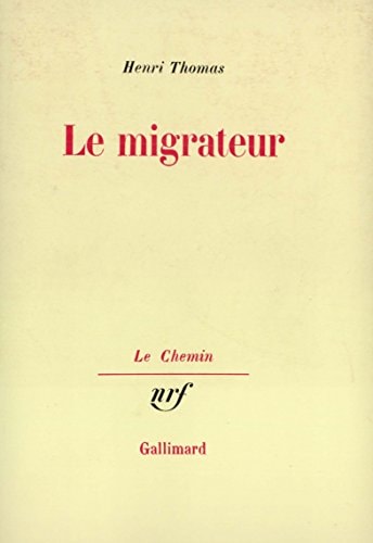 LE MIGRATEUR, de Thomas | portada del libro