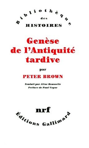 GENESE DE L'ANTIQUITE TARDIVE, de Peter Brown | portada del libro