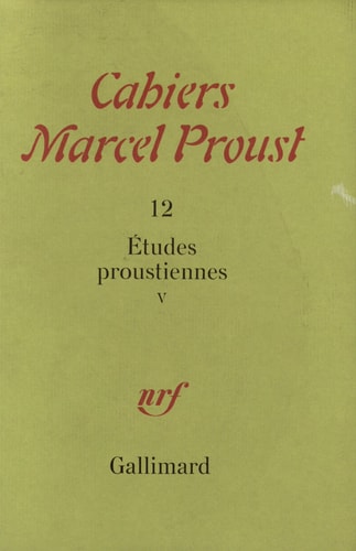ETUDES PROUSTIENNES T5, de Collectifs | portada del libro