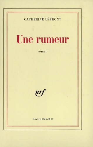 UNE RUMEUR, de Lépront | portada del libro