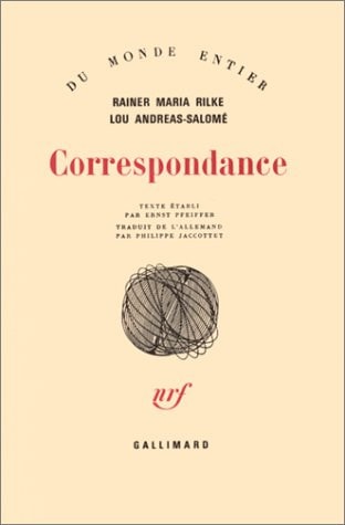 CORRESPONDANCE, de Rainer Maria Rilke | portada del libro