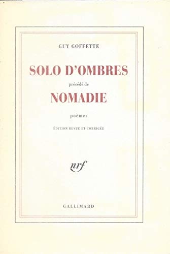 SOLO D'OMBRES/NOMADIE, de Goffette | portada del libro