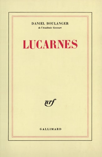 LUCARNES, de Daniel Boulanger | portada del libro