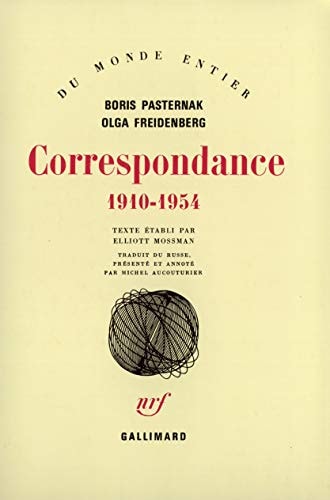 CORRESPONDANCE, de Boris Leonidovich Pasternak | portada del libro