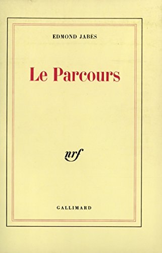 LE PARCOURS, de Jabès | portada del libro