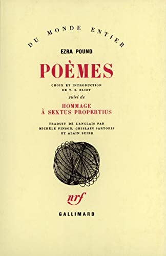 POEMES / HOMMAGE A SEXTUS PROPERTIUS, de Ezra Pound | portada del libro