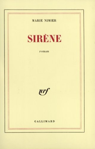SIRENE, de Nimier | portada del libro