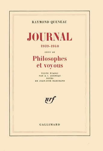 Journal, 1939-1940, de Raymond Queneau | portada del libro