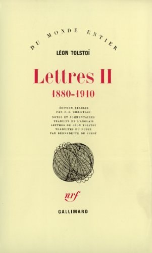 LETTRES T2, de Lev Nikolaevič Tolstoj | portada del libro