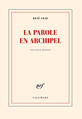 LA PAROLE EN ARCHIPEL, de Char | portada del libro