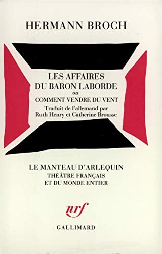 LES AFFAIRES DU BARON LABORDE OU COMMENT VENDRE DU VENT, de Hermann Broch | portada del libro
