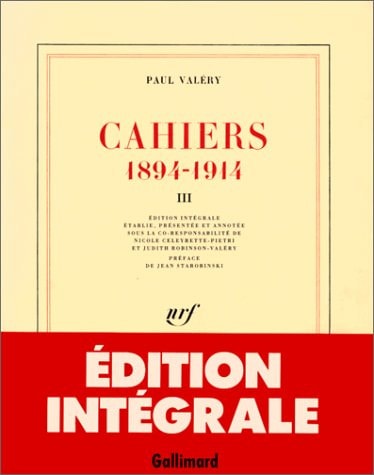CAHIERS T3, de Paul Valéry | portada del libro