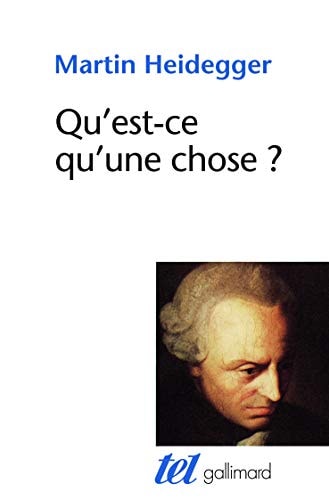 Qu'est-ce qu'une chose, de Martin Heidegger | portada del libro