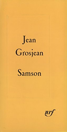 SAMSON, de Jean Grosjean | portada del libro