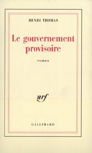 LE GOUVERNEMENT PROVISOIRE, de Thomas | portada del libro