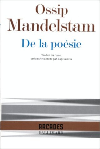 DE LA POESIE, de MANDELSTAM | portada del libro