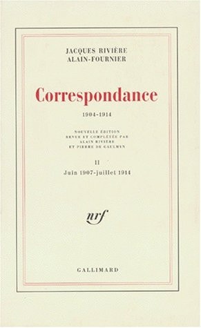 CORRESPONDANCE T1, de Jacques Rivière | portada del libro