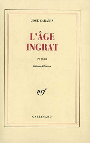 L'AGE INGRAT, de Cabanis | portada del libro