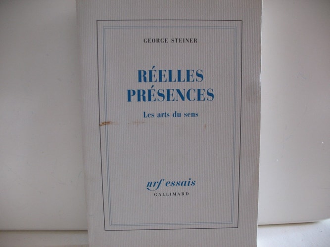 REELLES PRESENCES, de Steiner | portada del libro