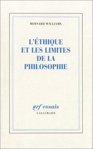 L'ETHIQUE ET LES LIMITES DE LA PHILOSOPHIE, de Bernard Arthur Owen Williams | portada del libro