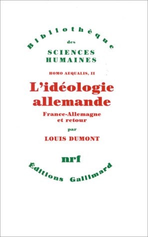 L'Ideologie Allemande., de Dumont | portada del libro