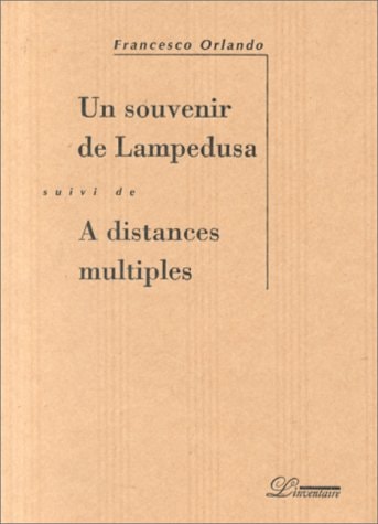 OUVENIR DE LAMPEDUSA (UN) (ECR), de Francesco Orlando | portada del libro
