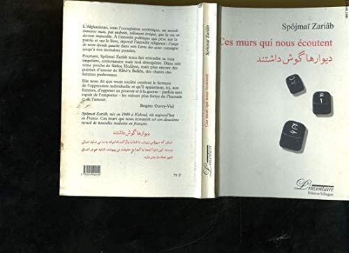 ES MURS QUI NOUS ECOUTENT (ECR), de Spôjmaï Zariâb | portada del libro