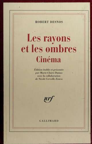 LES RAYONS ET LES OMBRES, de Robert Desnos | portada del libro