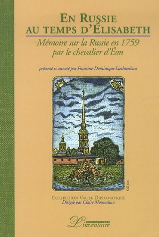 N RUSSIE AU TEMPS D'ELISABETH (ECR), de Charles Geneviève Louis Auguste André Timothée d' Eon de Beaumont | portada del libro